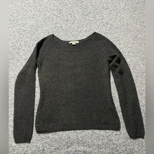 Classic Gray Cashmere Women's Sweater